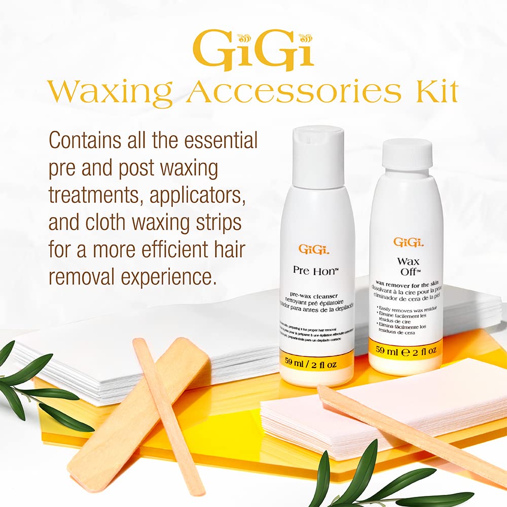 Zoom sur les bandes d'épilation non tissées GIGI dans le kit