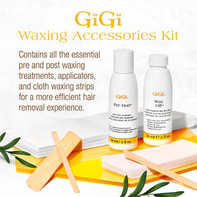 Zoom sur les bandes d'épilation non tissées GIGI dans le kit
