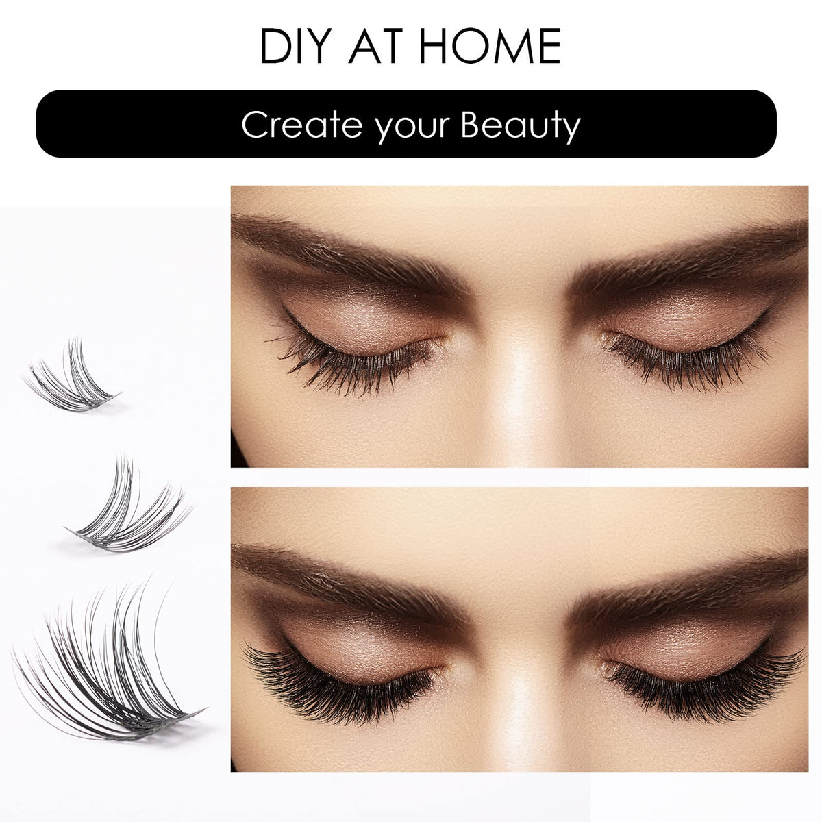 Zoom sur les cils individuels Magnetic SL montrant leur finesse