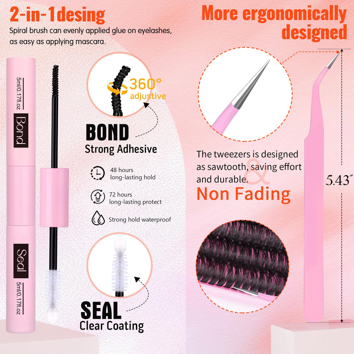 Zoom sur les cils volumineux Geeneiya