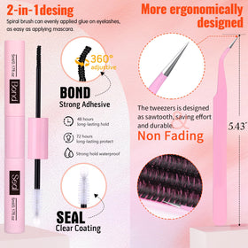 Zoom sur les cils volumineux Geeneiya