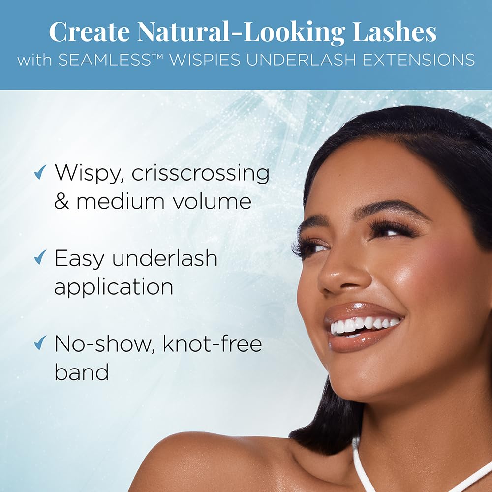 Zoom sur les clusters de cils Wispies de différentes longueurs