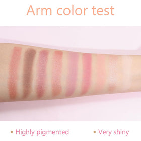 Zoom sur les fards mat et brillant de la palette CAKAILA