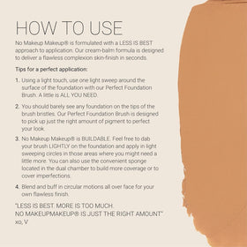 Zoom sur les ingrédients du fond de teint No Makeup Makeup