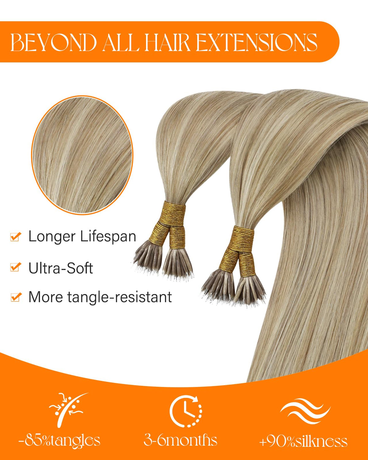 Zoom sur les nano rings des extensions Sunny Hair