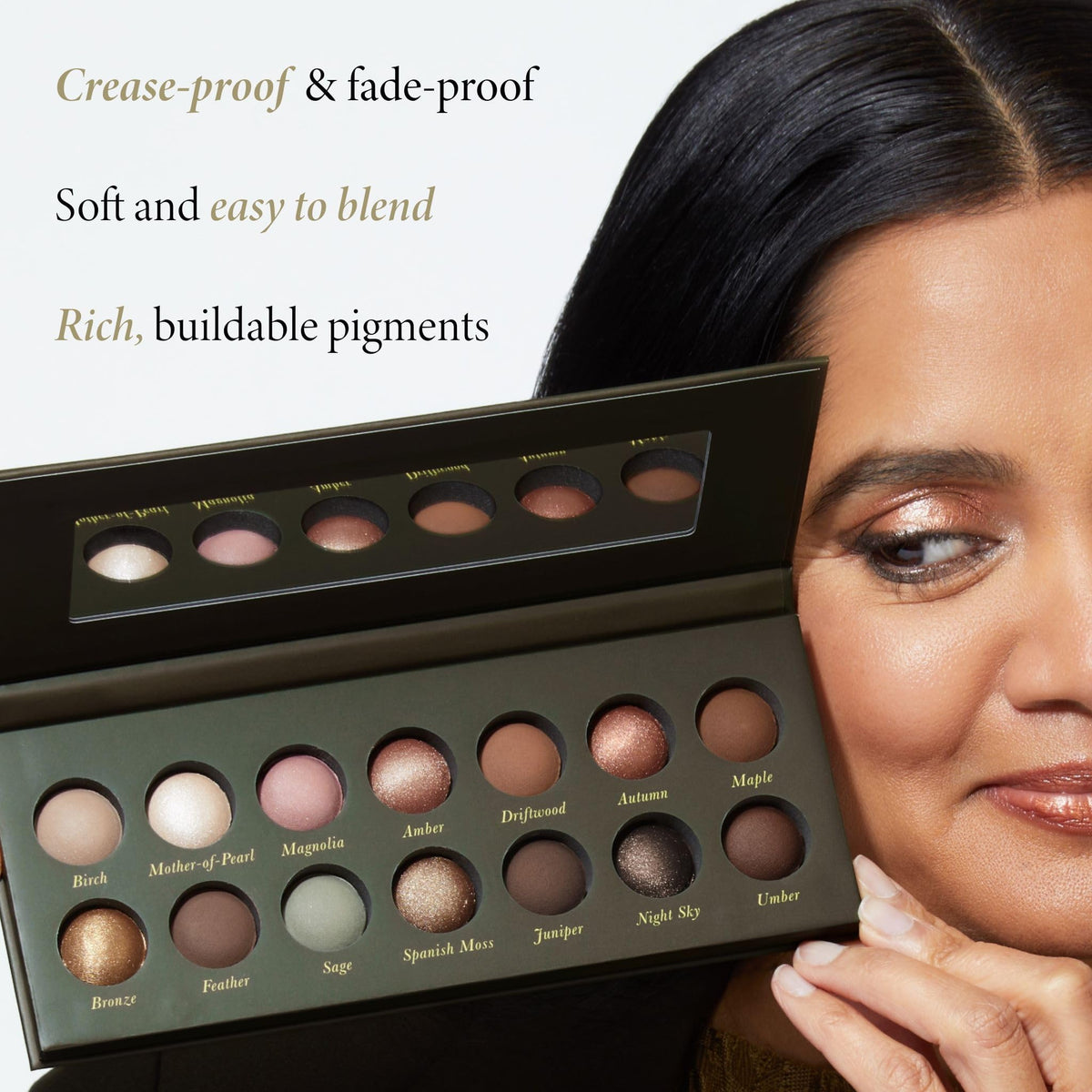 Zoom sur les teintes mates de la palette LAURA GELLER