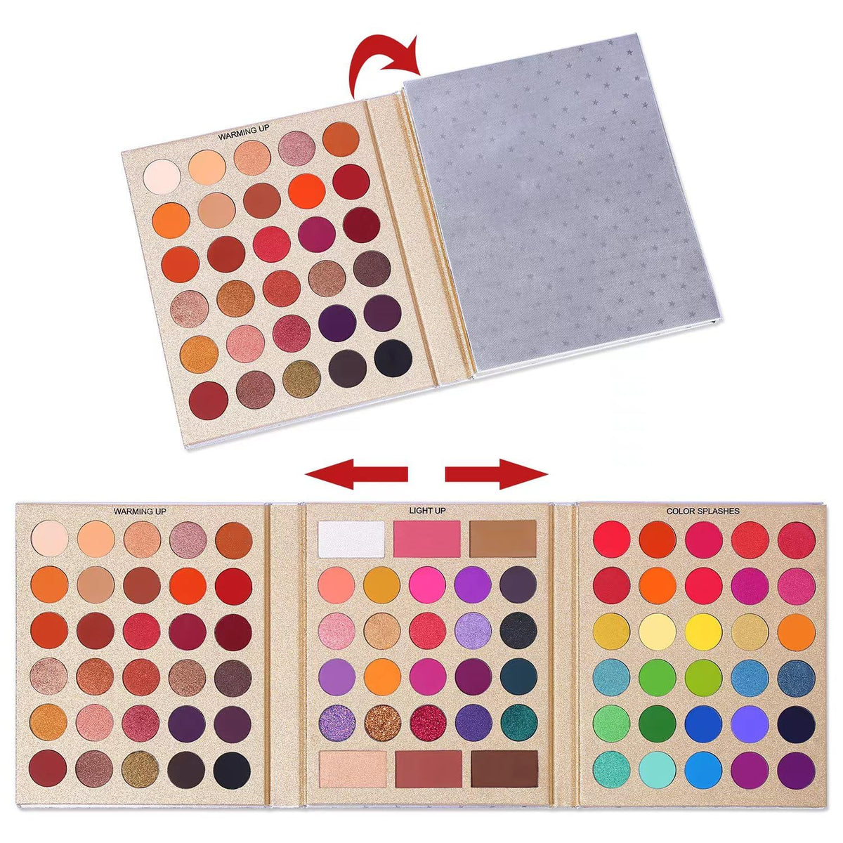 Zoom sur les teintes métallisées de la palette UCANBE