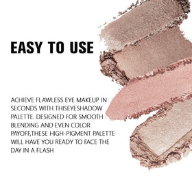 Zoom sur les teintes pailletées de la palette evpct
