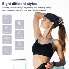 Zoom sur un bandeau Ztomine bleu marine en coton doux