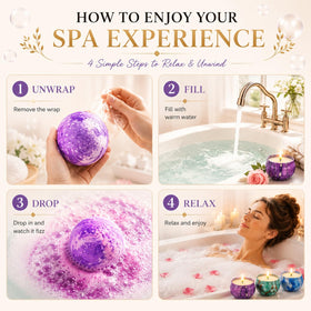 Zoom sur une bombe de bain OFUN dans l'eau