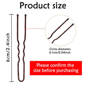 Zoom sur une épingle à cheveux U YINGFENG avec finition lisse