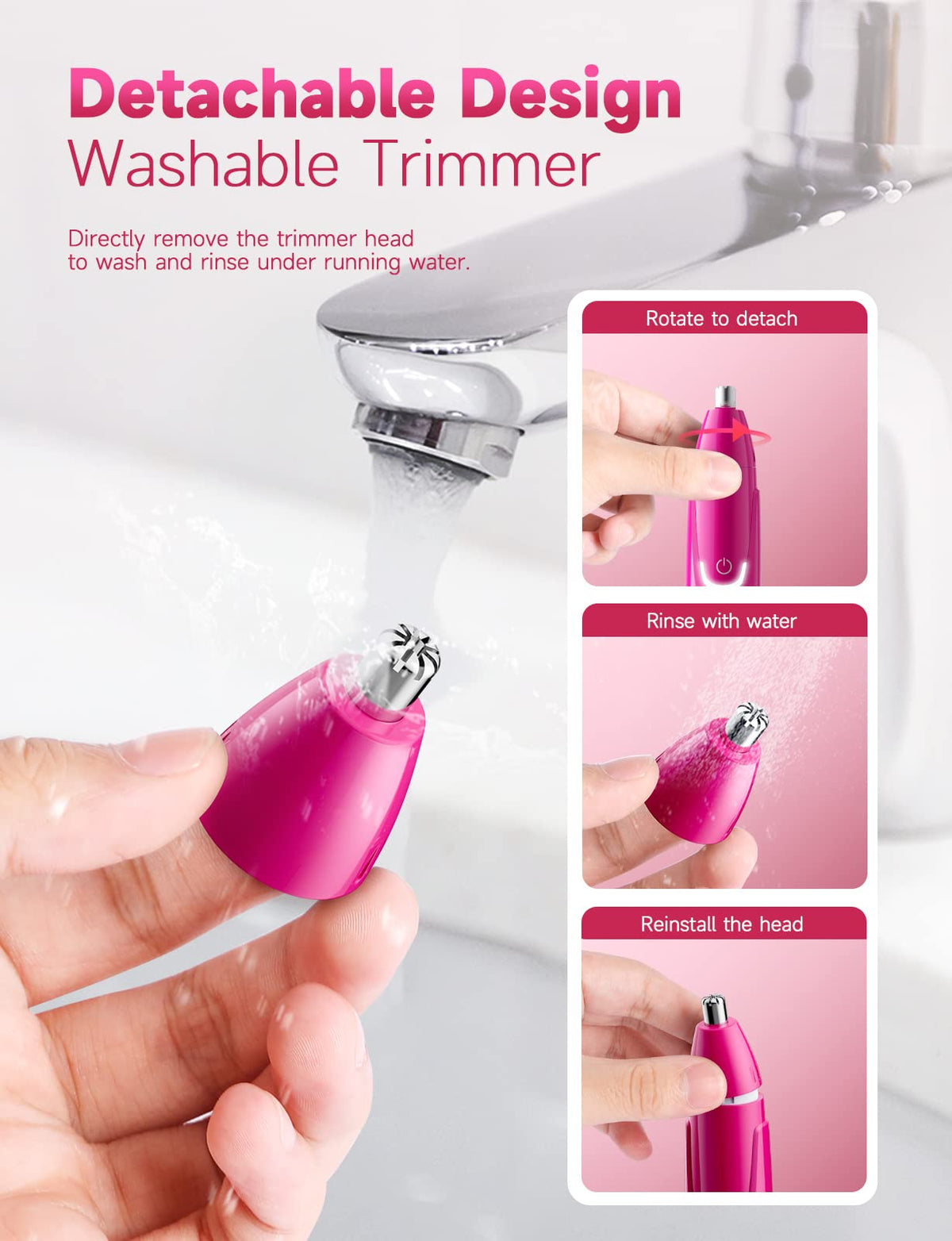 ZORAMI Tondeuse Rechargeable avec couvercle de protection