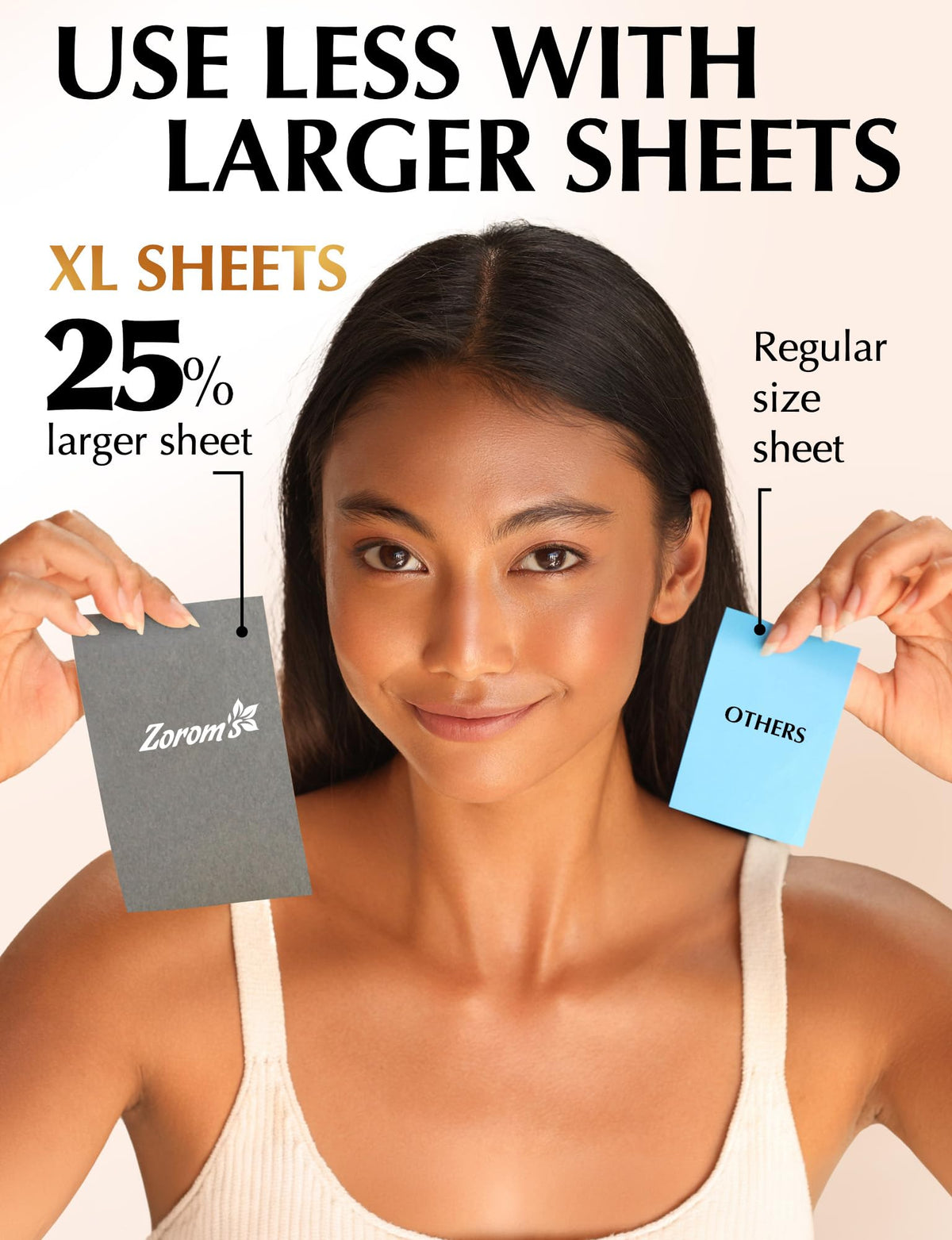 ZOROM'S Feuilles Absorbantes XL en utilisation