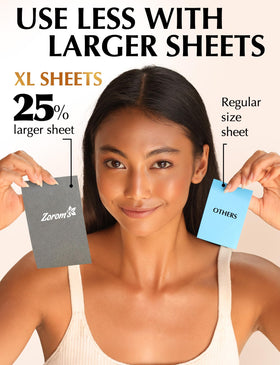 ZOROM'S Feuilles Absorbantes XL en utilisation
