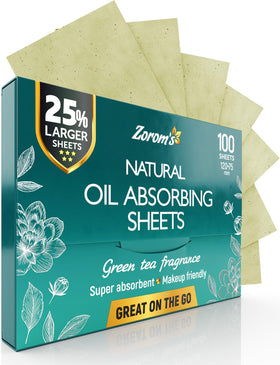 ZOROM'S feuilles absorbantes XL pour le visage, paquet avant